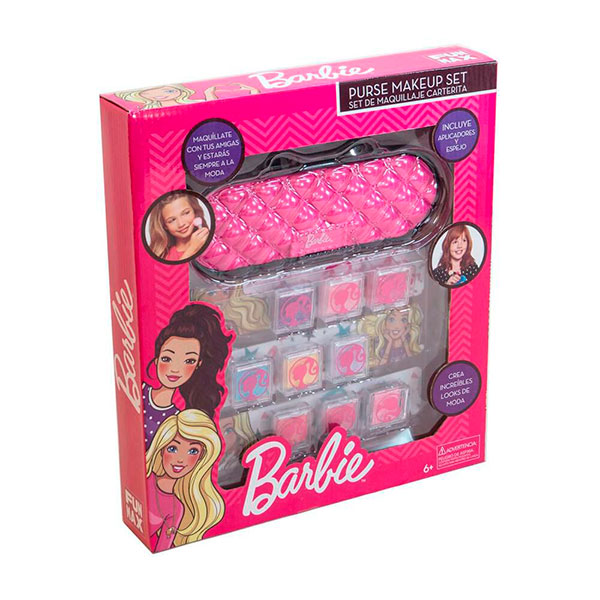 Barbie - Set De Maquillaje- Carterita - 9 maquillajes